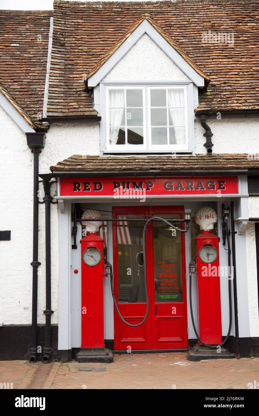 The red pump garage, Great Missenden, Buckinghamshire, England, U.K