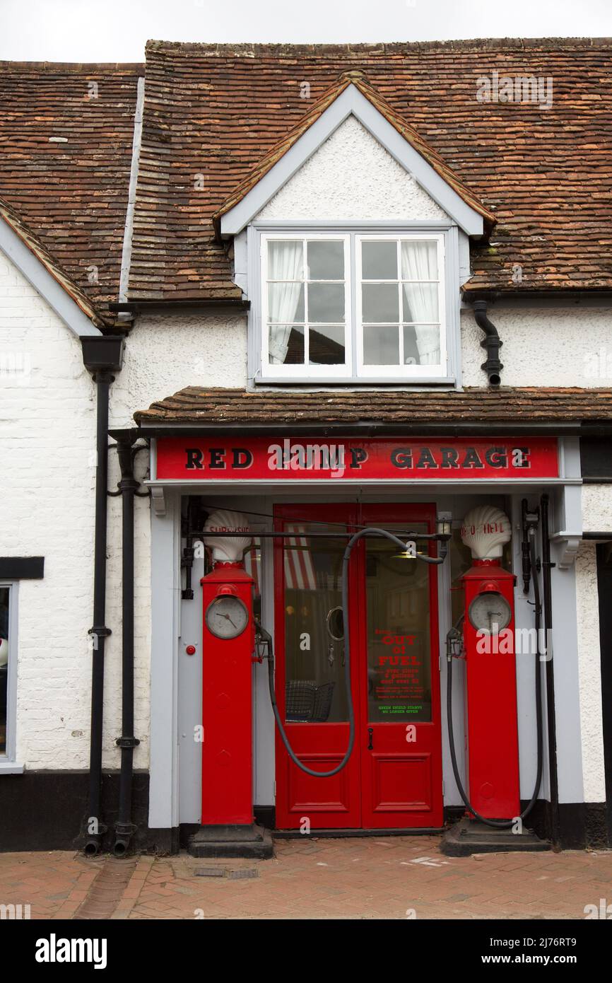 The red pump garage, Great Missenden, Buckinghamshire, England, U.K
