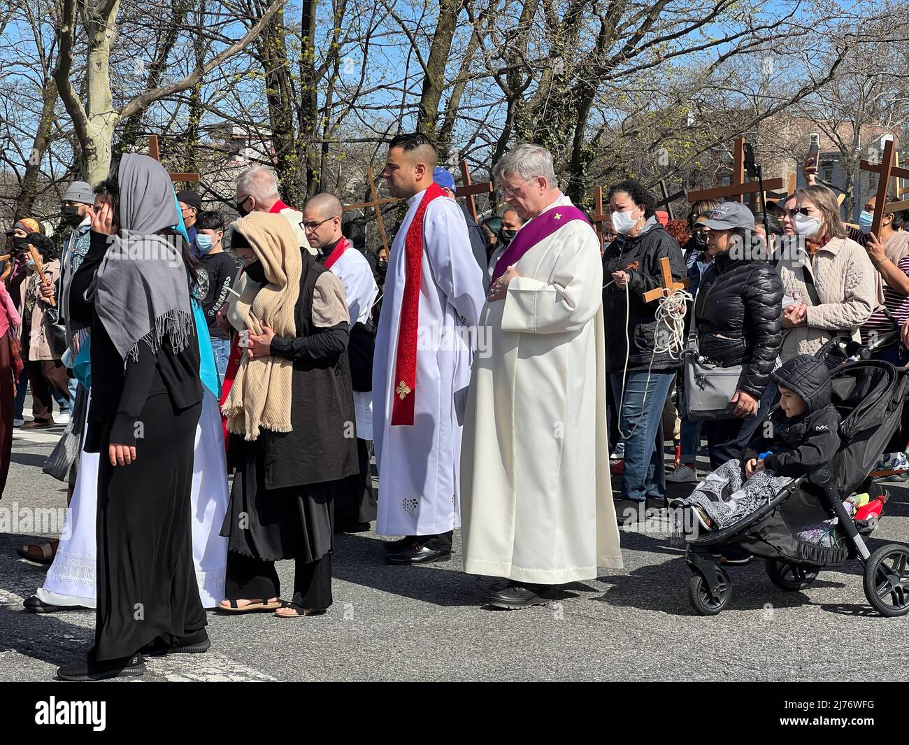 Procession and reenactment on Good Friday of The Way Of The Cross
