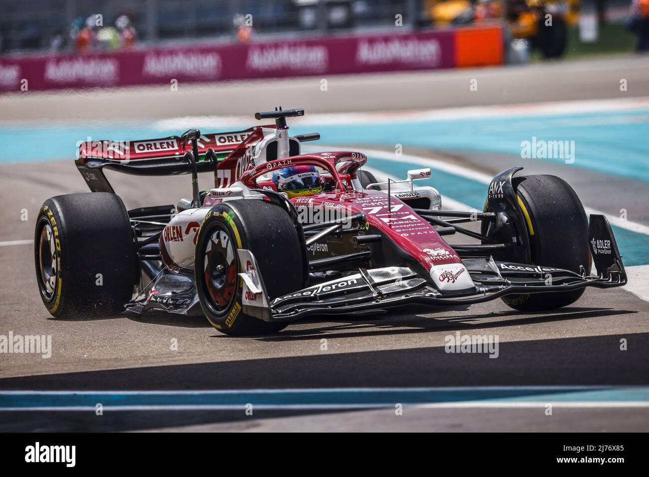 77 BOTTAS Valtteri (fin), Alfa Romeo F1 Team ORLEN C42, action during the  Formula 1 Crypto.com Miami Grand Prix 2022, 5th round of the 2022 FIA  Formula One World Championship, on the