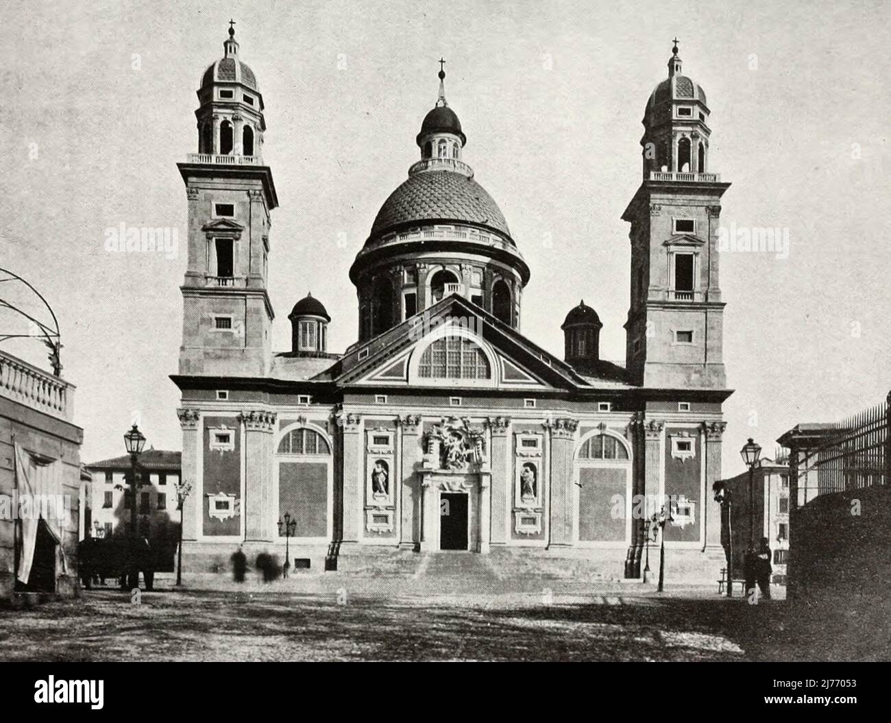 Saint Maria in Carignano, Genoa, Italy, circa 1900 Stock Photo