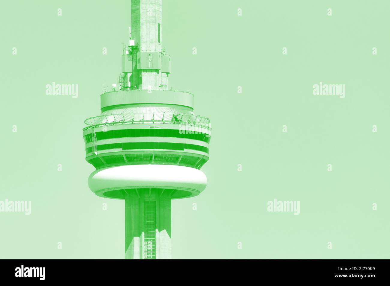 CN Tower toned image Stock Photo