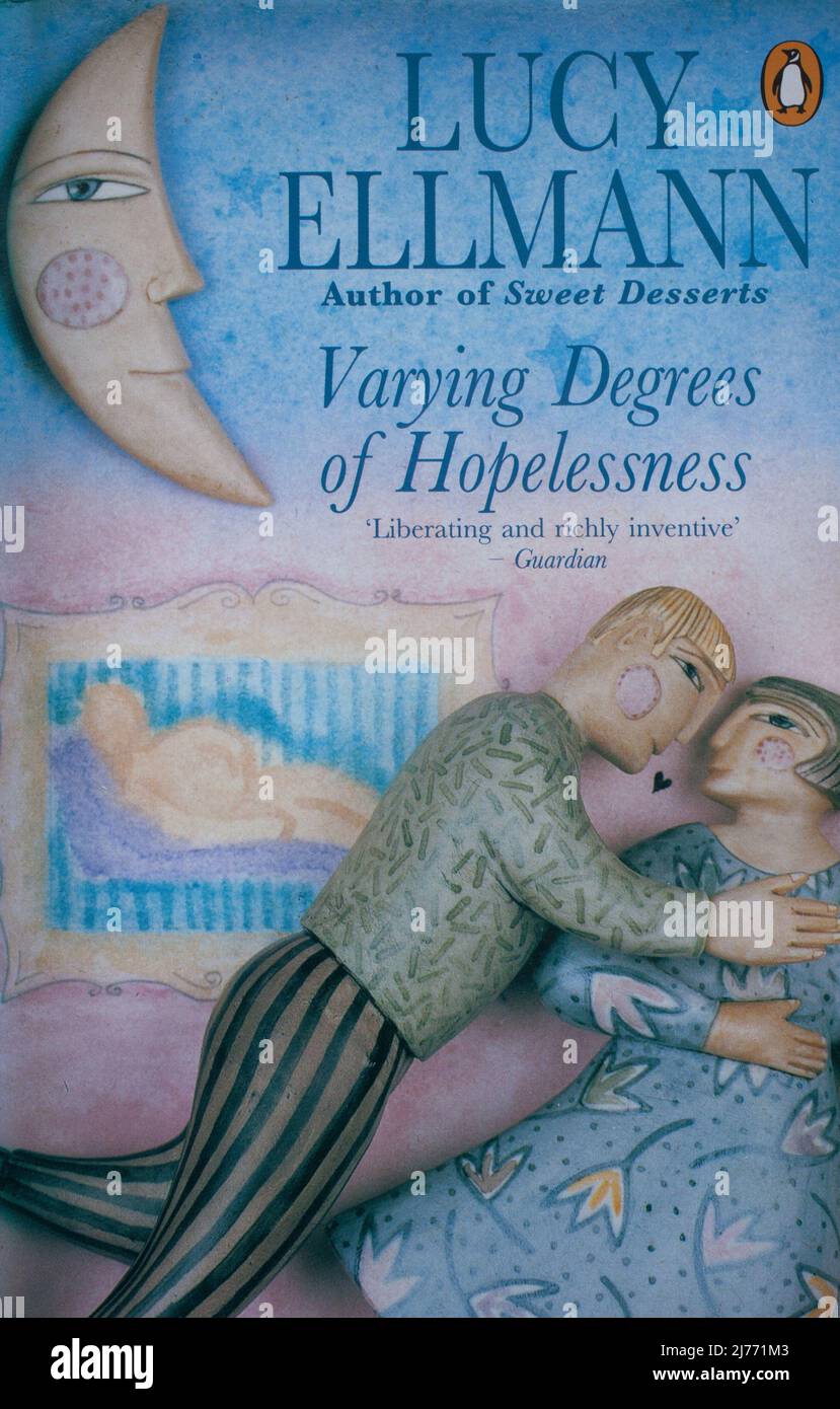 The book, Varying Degrees of Hopelessness by Lucy Ellman Stock Photo