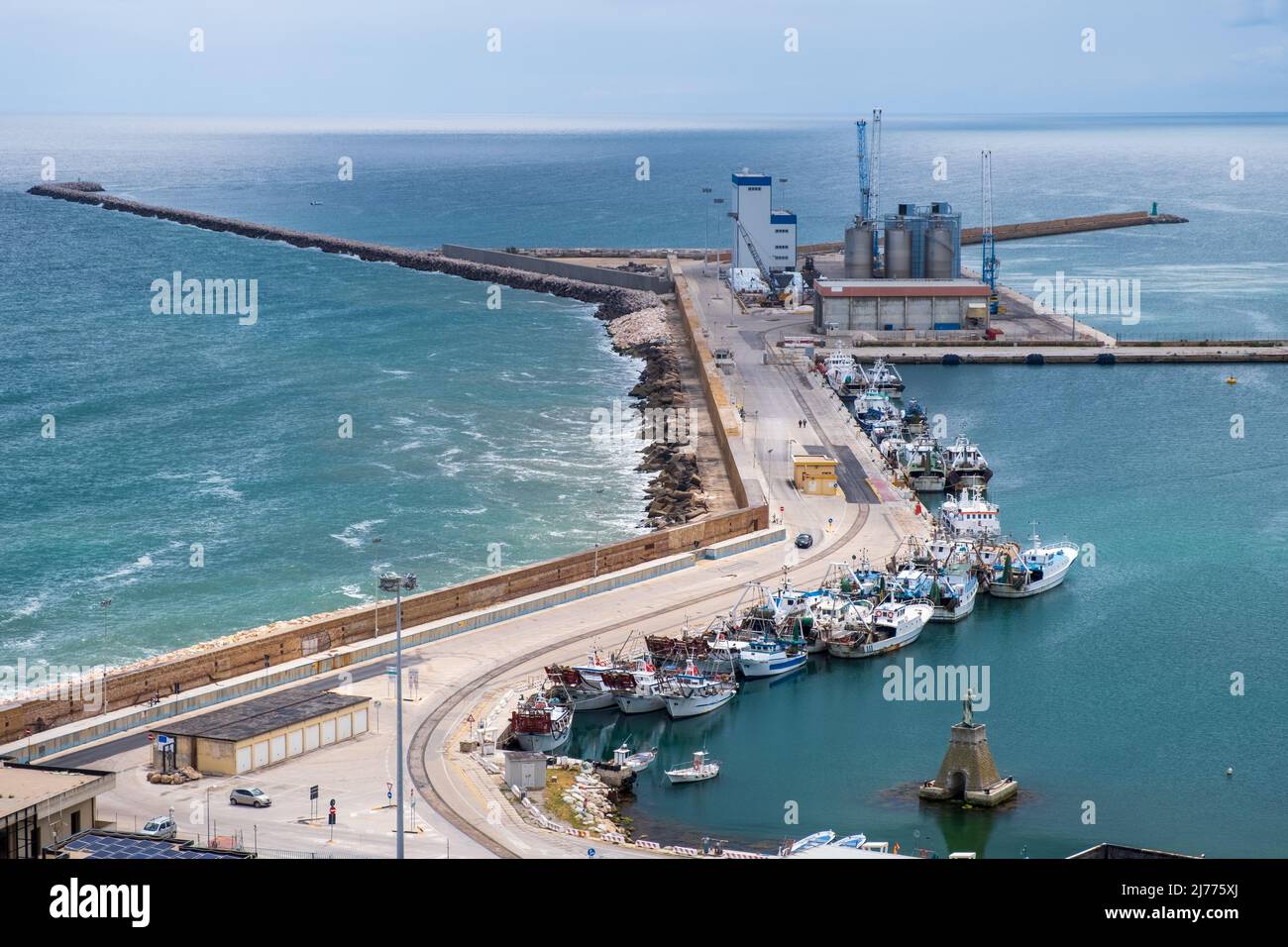 view of the port of ortona, abruzzo, italy Stock Photo - Alamy