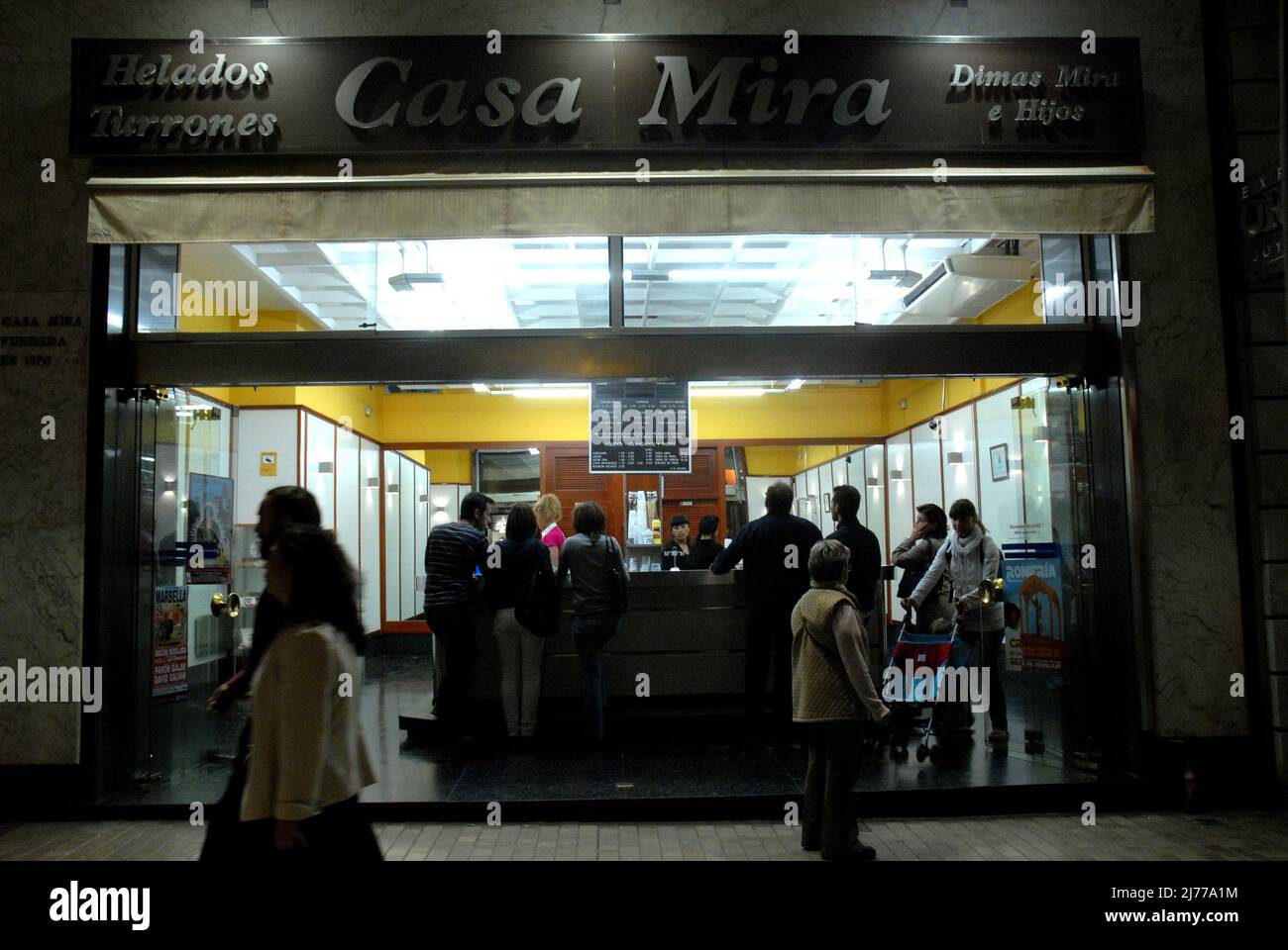 Casa Mira, Malaga,  calle larios. Stock Photo