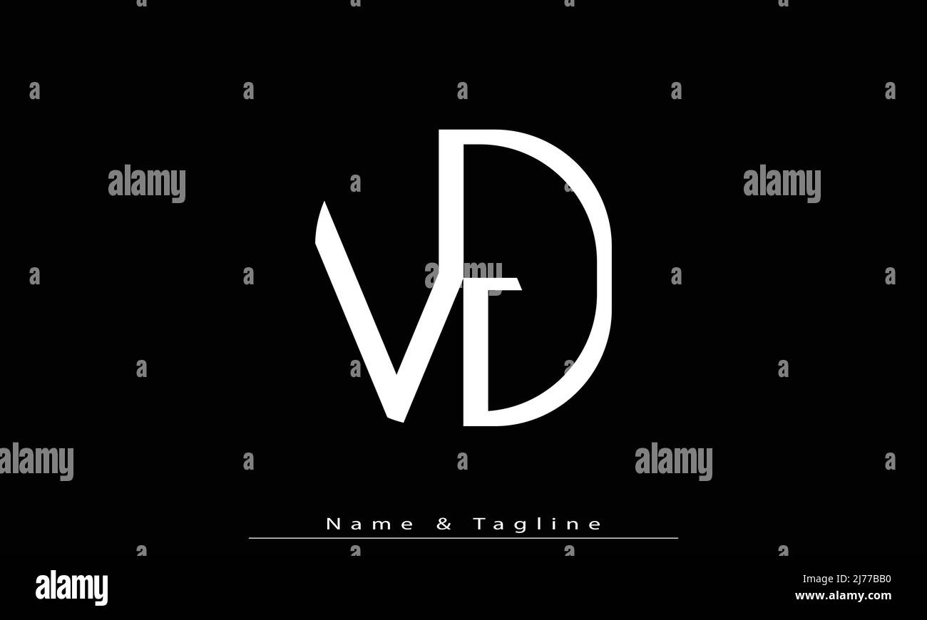 Alphabet letters Initials Monogram logo VJ , JV Stock Vector
