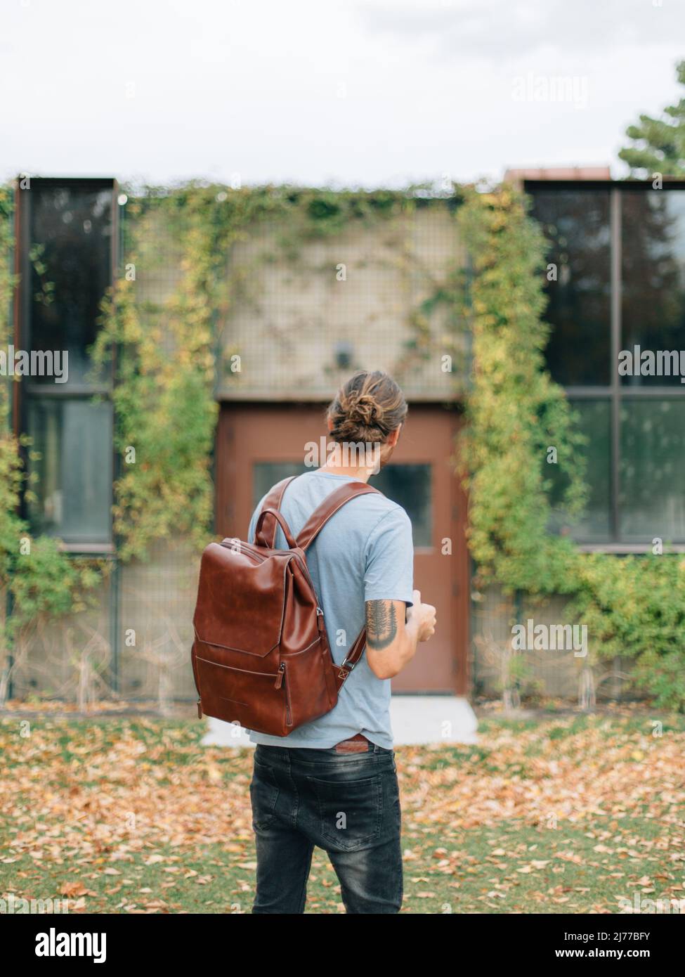 Old man in front of school hi-res stock photography and images - Alamy