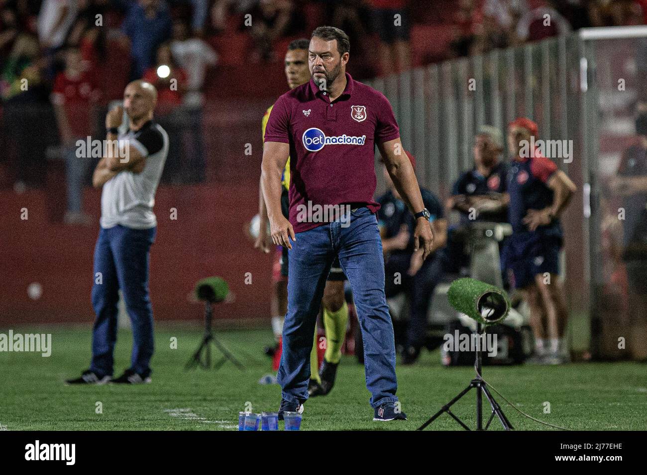 Go Goiania 05 06 22 Brazilian B 22 Vila Nova X Nautico Roberto Fernandes Nautico Coach During A Match Against Vila Nova Go At The Onesio Brasileiro Alvarenga Stadium For The