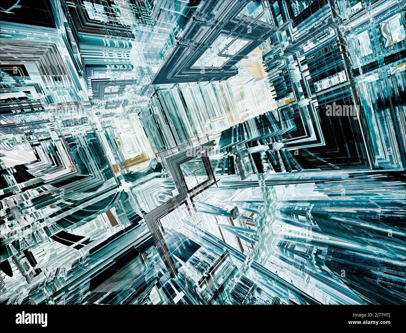 surreal futuristic digital 3d design art abstract background fractal ...