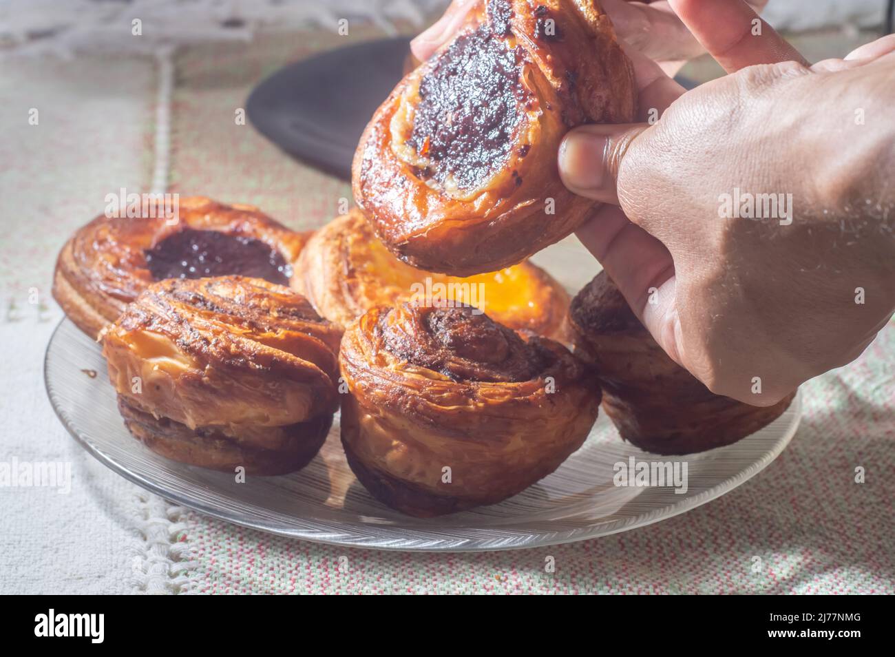 Making cinnamon rolls from scratch. Sweet and Delicious sweets known as