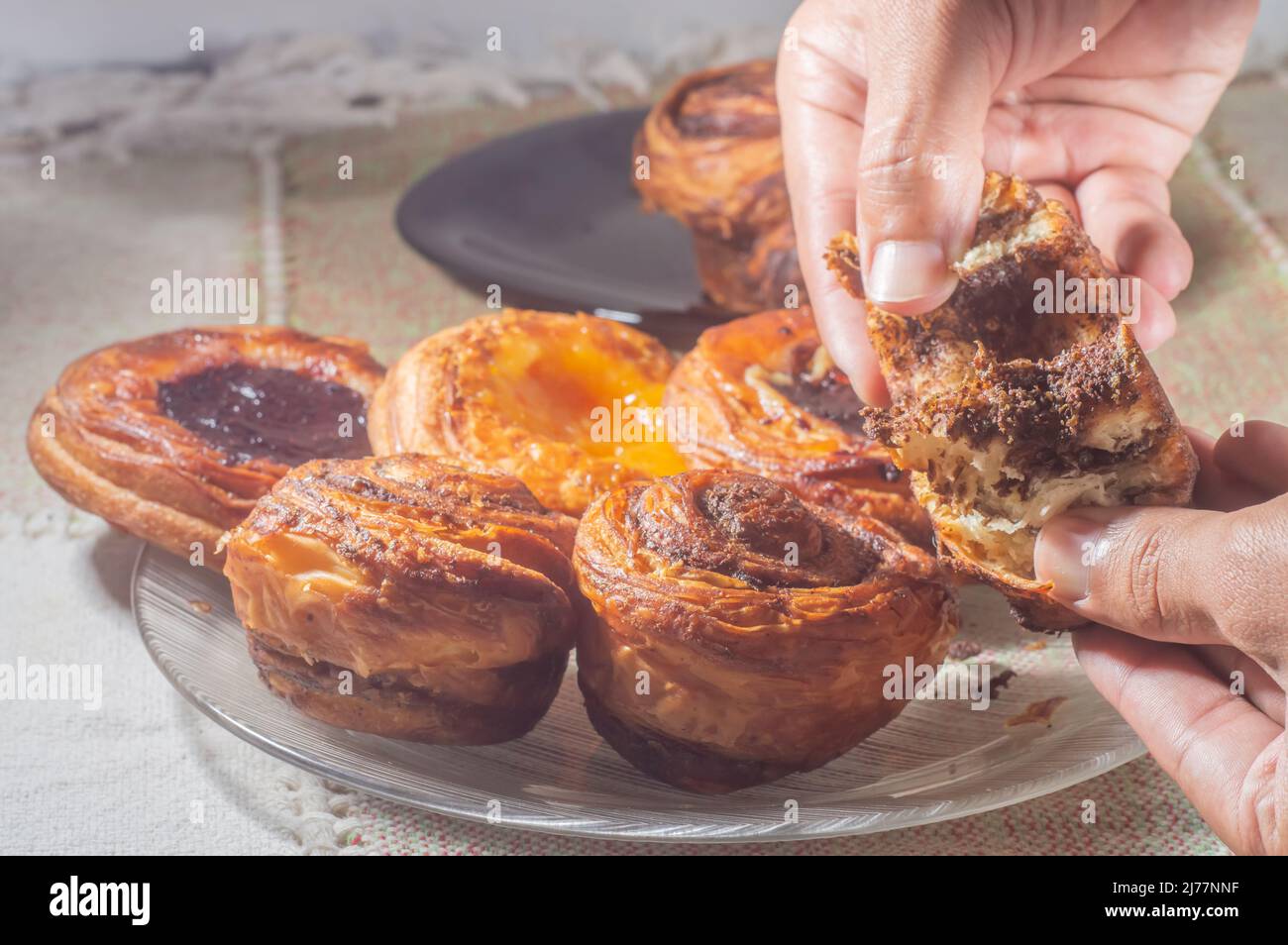 Making cinnamon rolls from scratch. Sweet and Delicious sweets known as