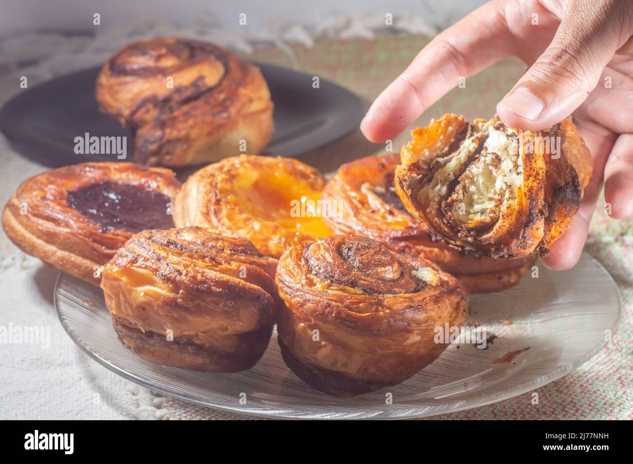 Making cinnamon rolls from scratch. Sweet and Delicious sweets known as