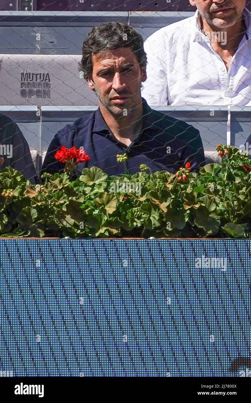 Raul Gonzalez Blanco seen during the Mutua Madrid Open in Madrid. Stock Photo