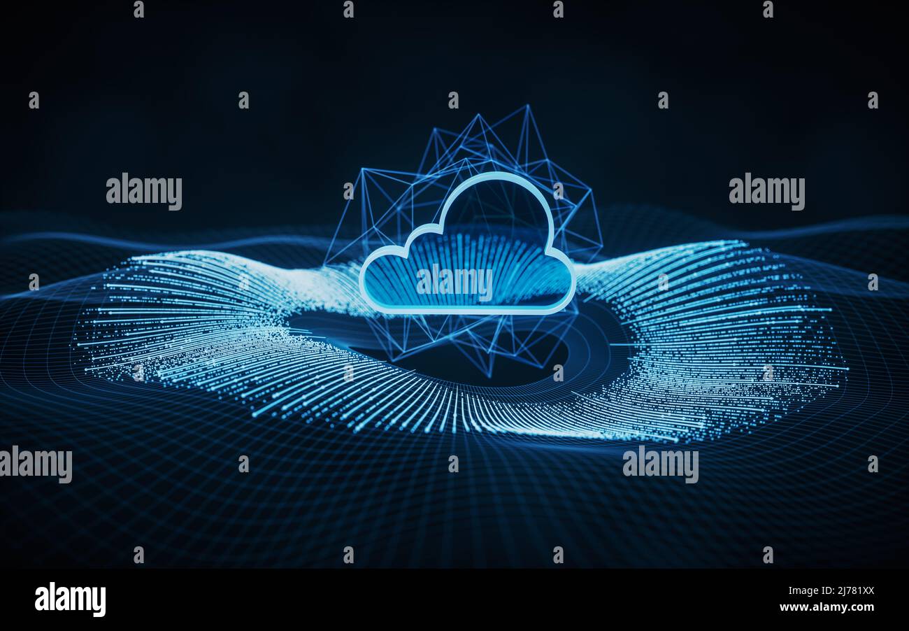 Digital dots grid data hi hi-res stock photography and images - Alamy
