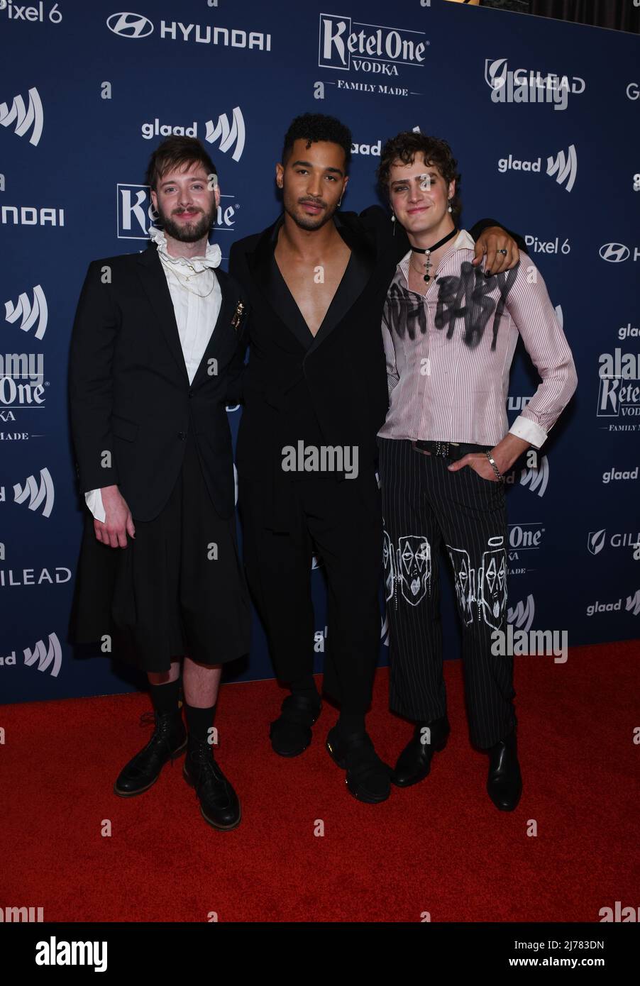 Stephen Dunn, Devin Way and Fin Argus attend 33rd Annual GLAAD Media ...