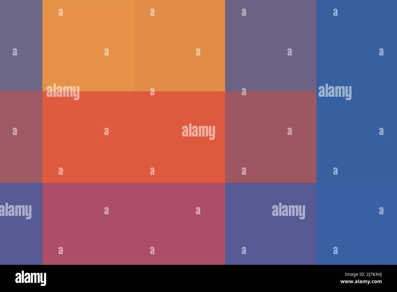 Vector blue background with orange and yellow colors rectangles ...