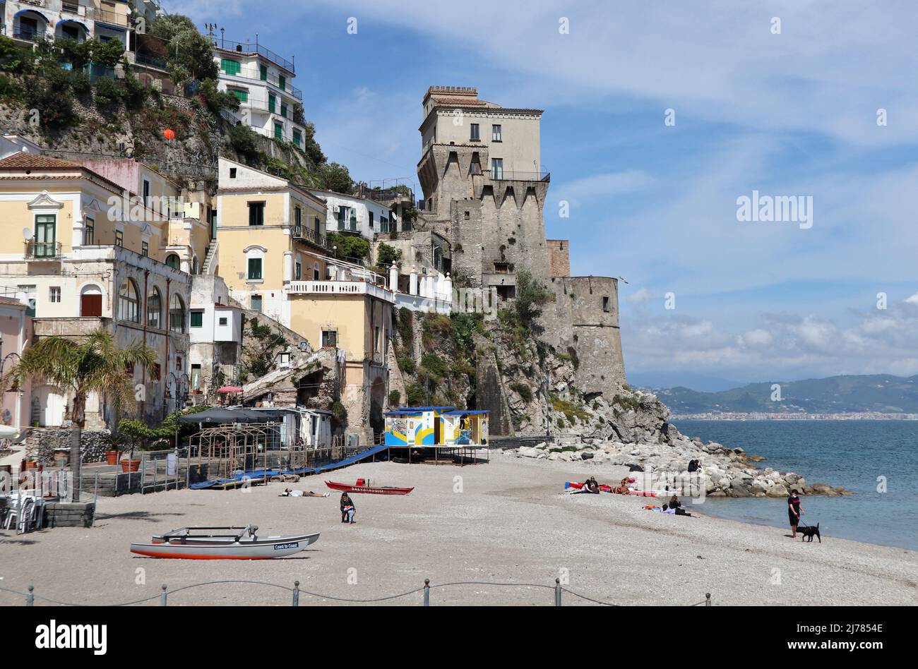 Cetara - Spiaggia Della Marina Stock Photo - Alamy