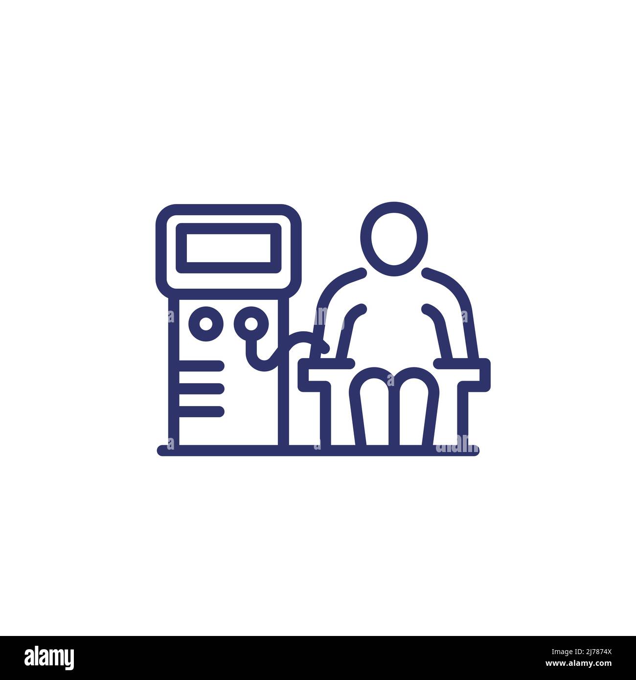dialysis, hemodialysis machine line icon Stock Vector Image & Art Alamy