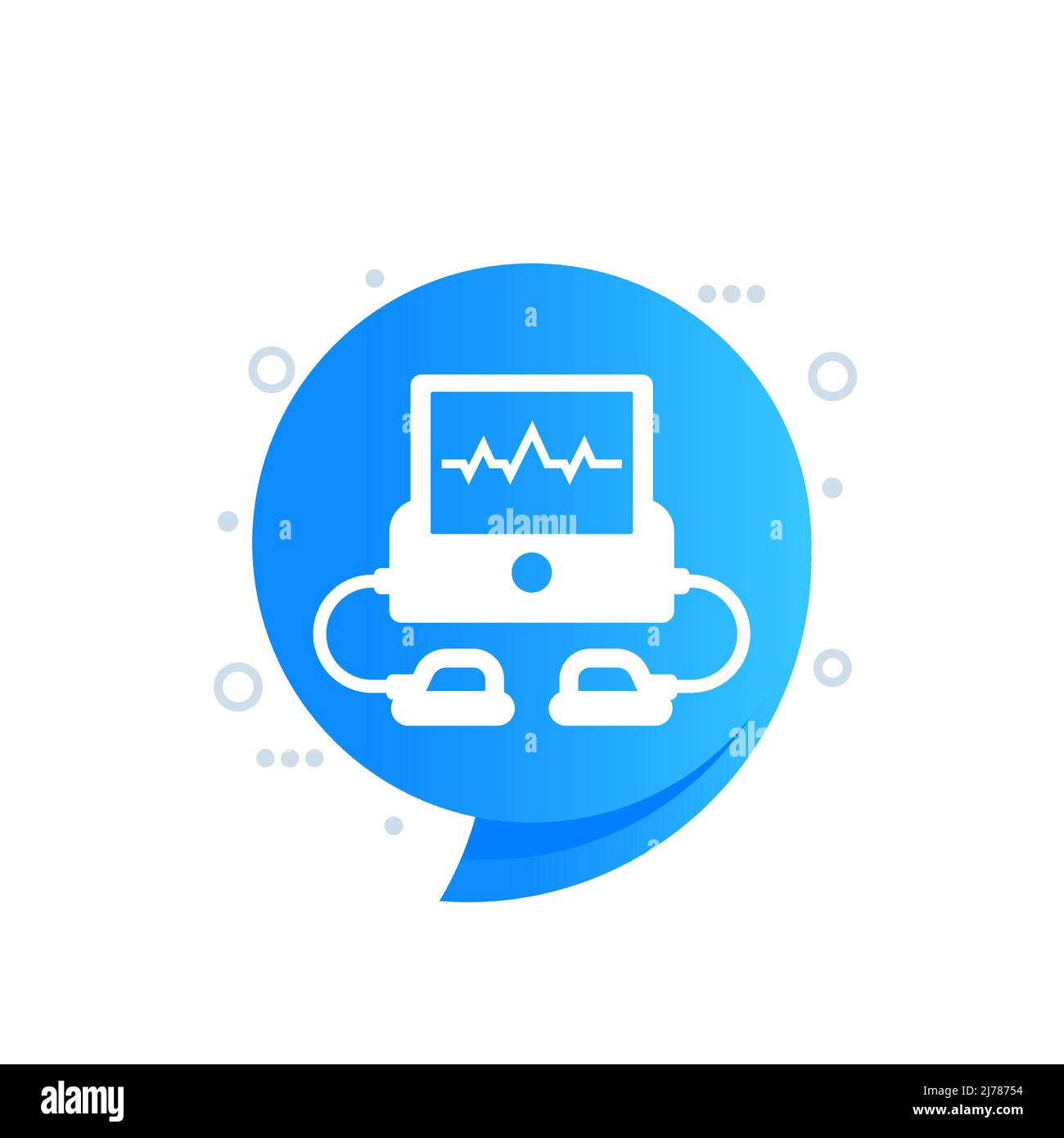 External defibrillator device Stock Vector Images - Alamy