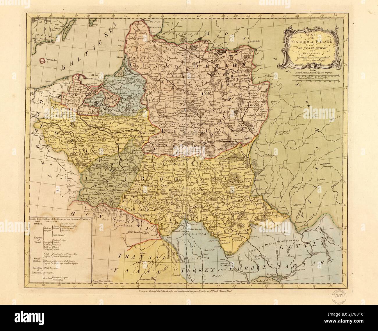 Map of the kingdom of poland hires stock photography and images Alamy