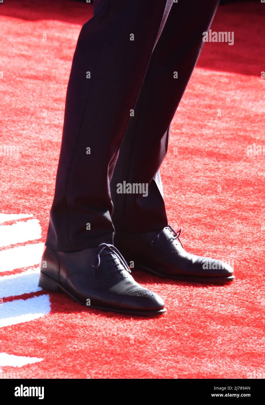 San Diego, California, USA 4th May 2022 Actor Tom Cruise, shoe detail