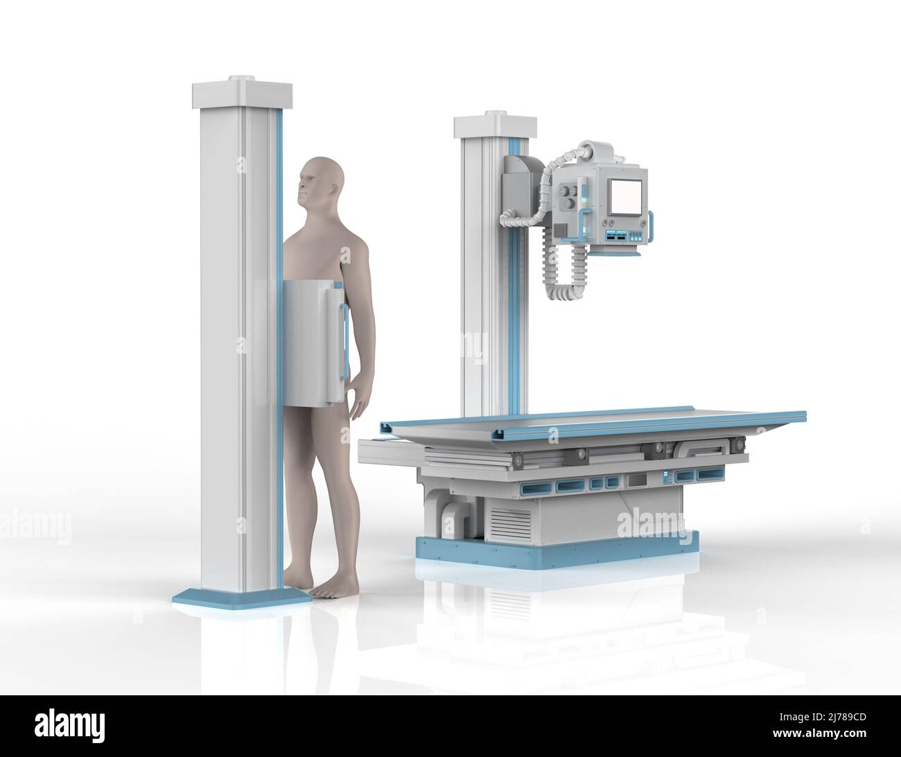 3d rendering xray treatment with xray scanner machine and model patient Stock Photo Alamy