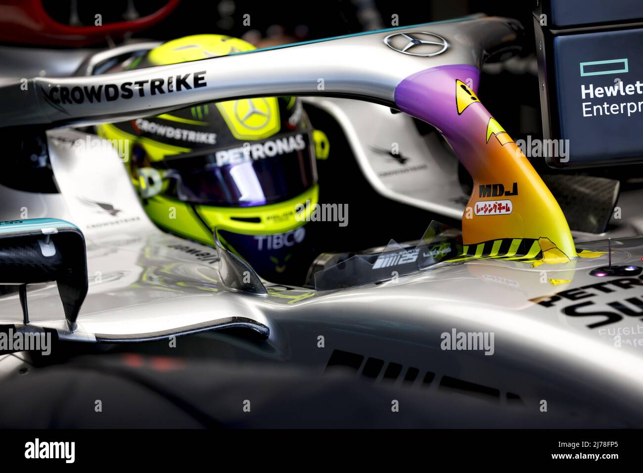 NFT Halo, Mercedes AMG F1 Team, ambiance during the Formula 1 Crypto.com  Miami Grand Prix 2022, 5th round of the 2022 FIA Formula One World  Championship, on the Miami International Autodrome, from