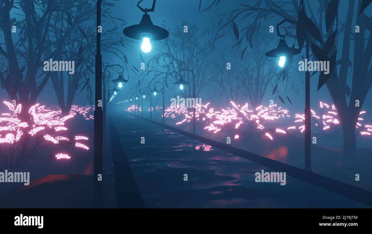 Stylized natural scene hi-res stock photography and images - Alamy