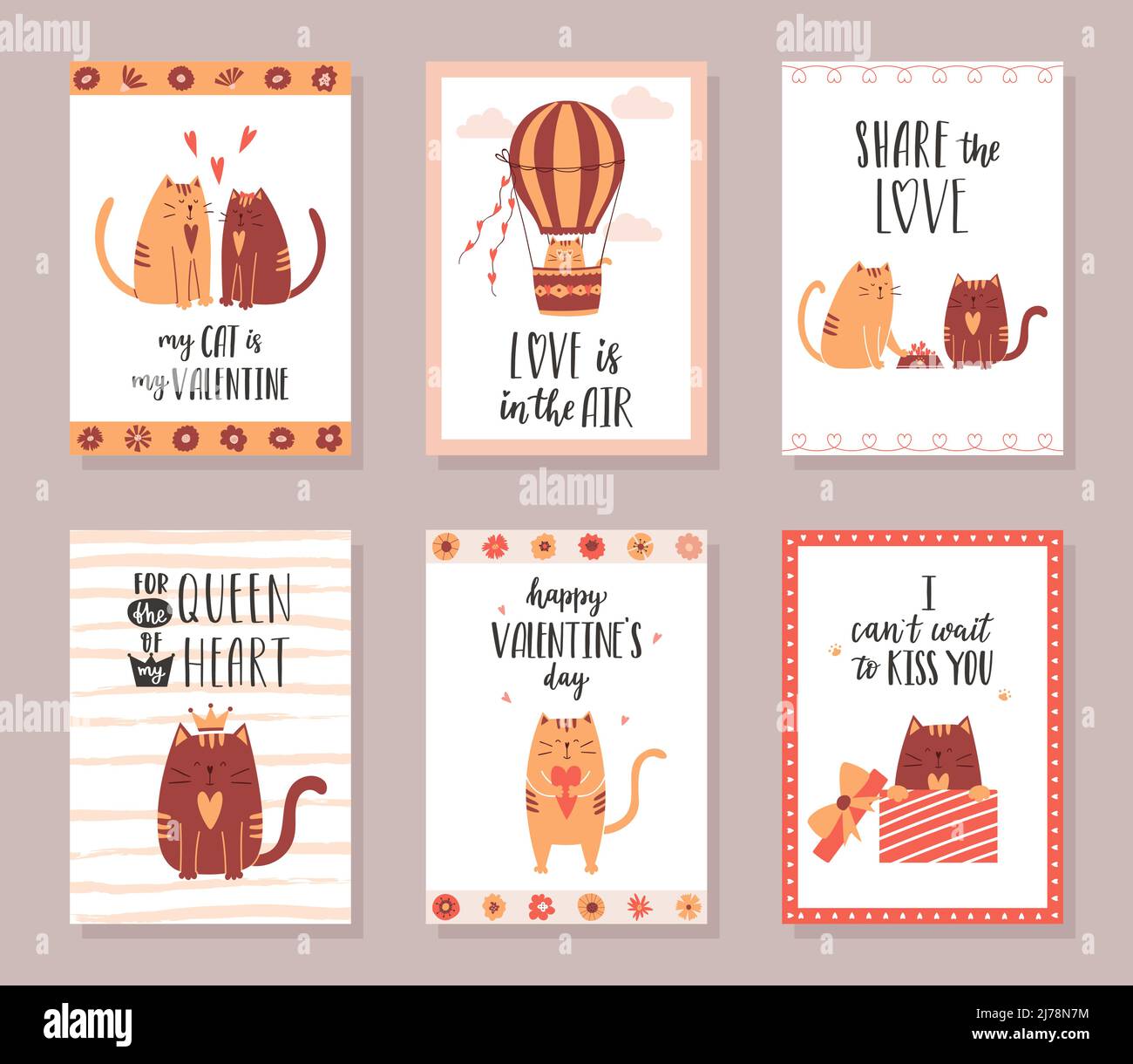 Lettering Cat Message Cards Lettering Cat Message Cards