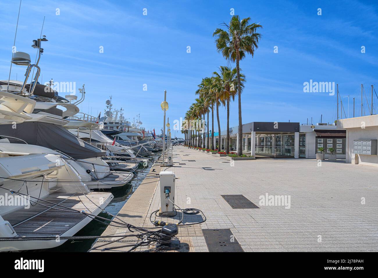 The port in Golfe Juan Vallaouris Stock Photo