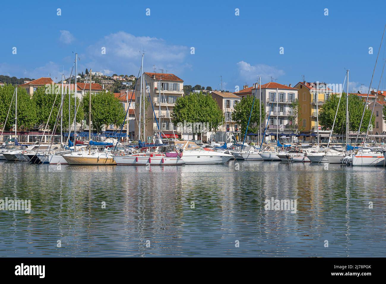 Golfe Juan Vallauris on the Cote d'Azur in the south of France Stock Photo