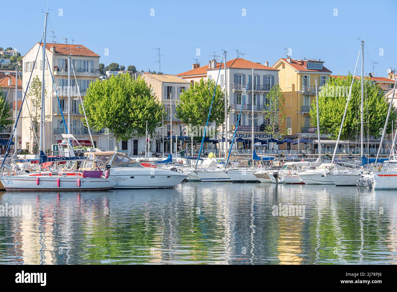 Golfe Juan Vallauris on the Cote d'Azur in the south of France Stock Photo