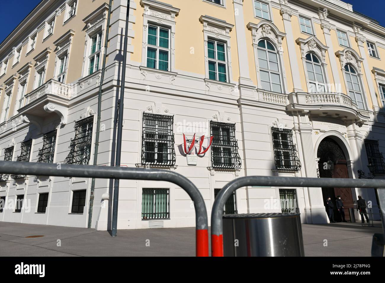 Bundeskanzleramt in Wien, Amtssitz des österreichischen Bundeskanzlers - Federal Chancellery in Vienna, official residence of the Austrian Federal Cha Stock Photo