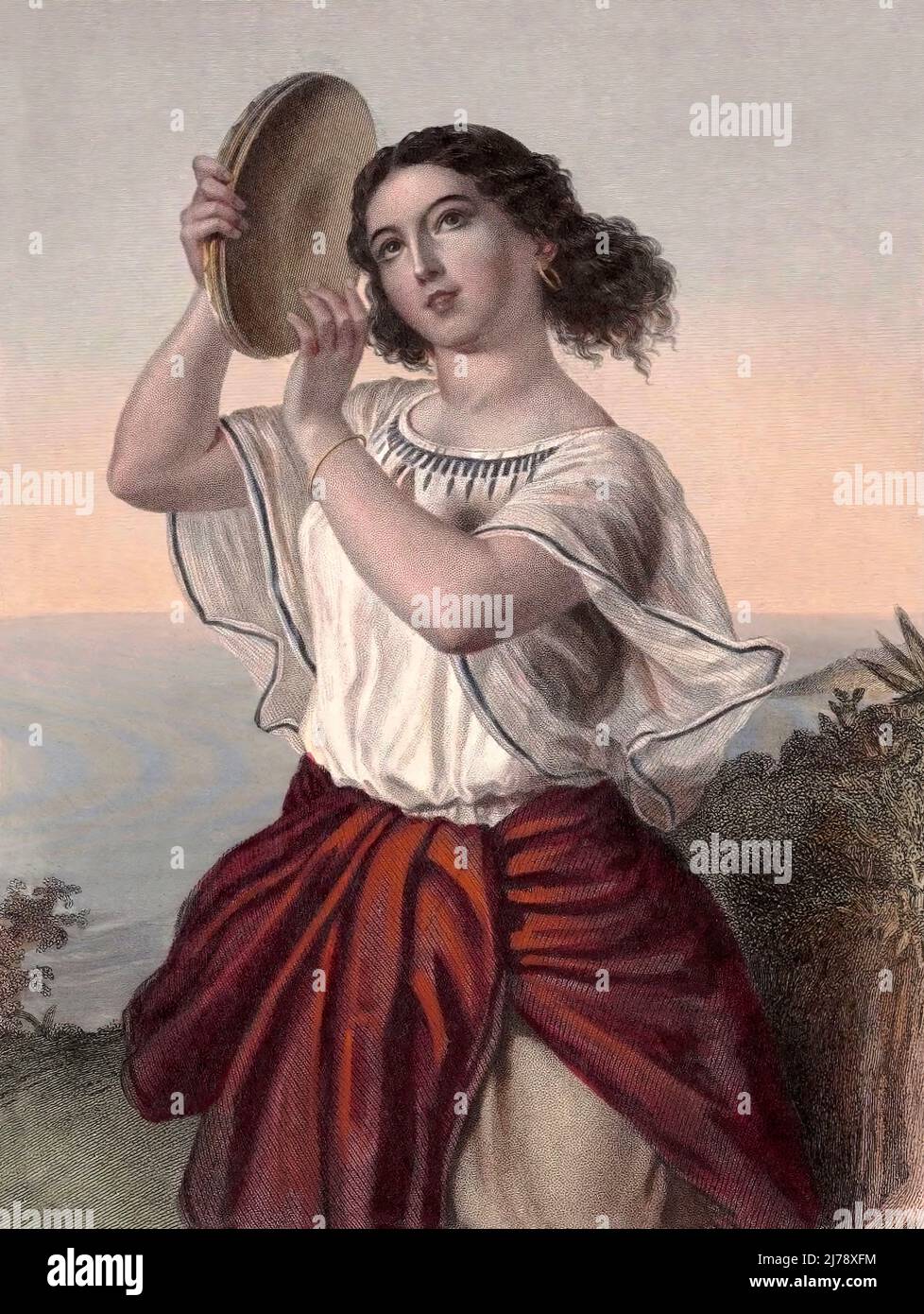 Miriam, sister of Moses and Aaron, prophetess, Book of Exodus Stock Photo