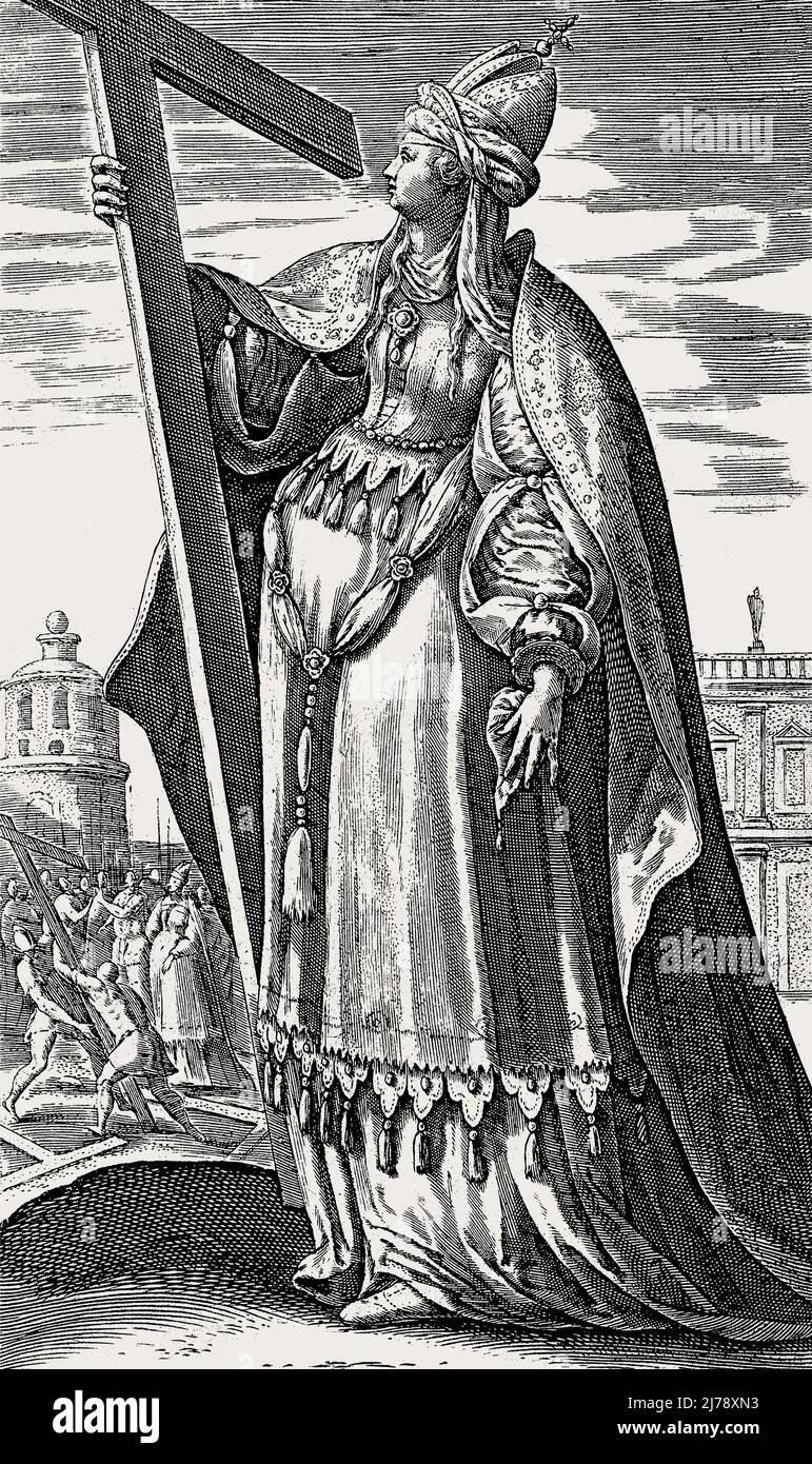 Saint Helena, c. 246/248 AD – c. 330, an Empress of the Roman Empire, mother of Roman emperor Constantine the Great Stock Photo