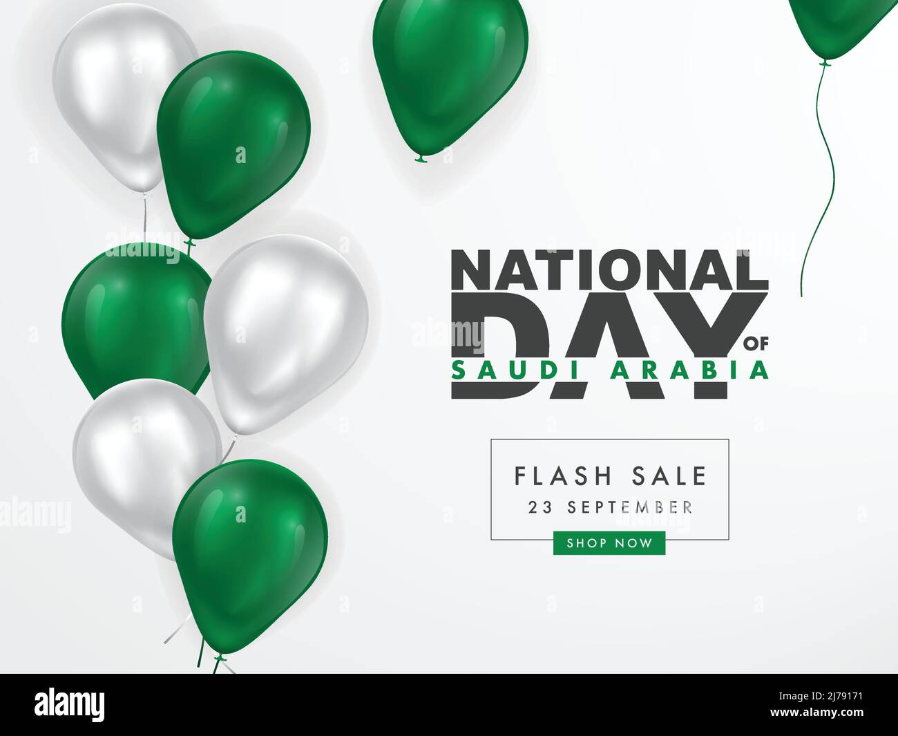 National Day of Saudi Arabia sale banner Stock Vector