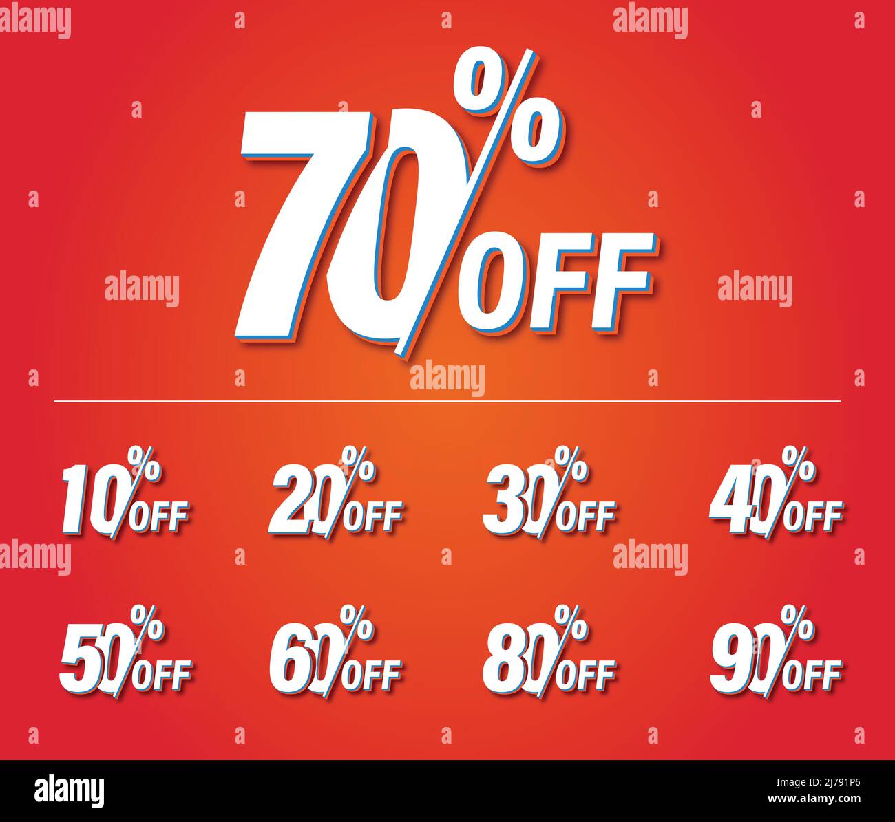 Sale of special offers. Discount with the various price. Set of sale