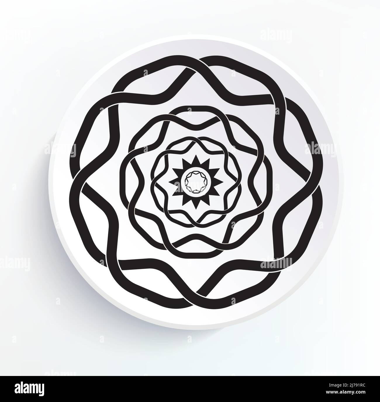 Vintage decorative elements. Oriental pattern Stock Vector