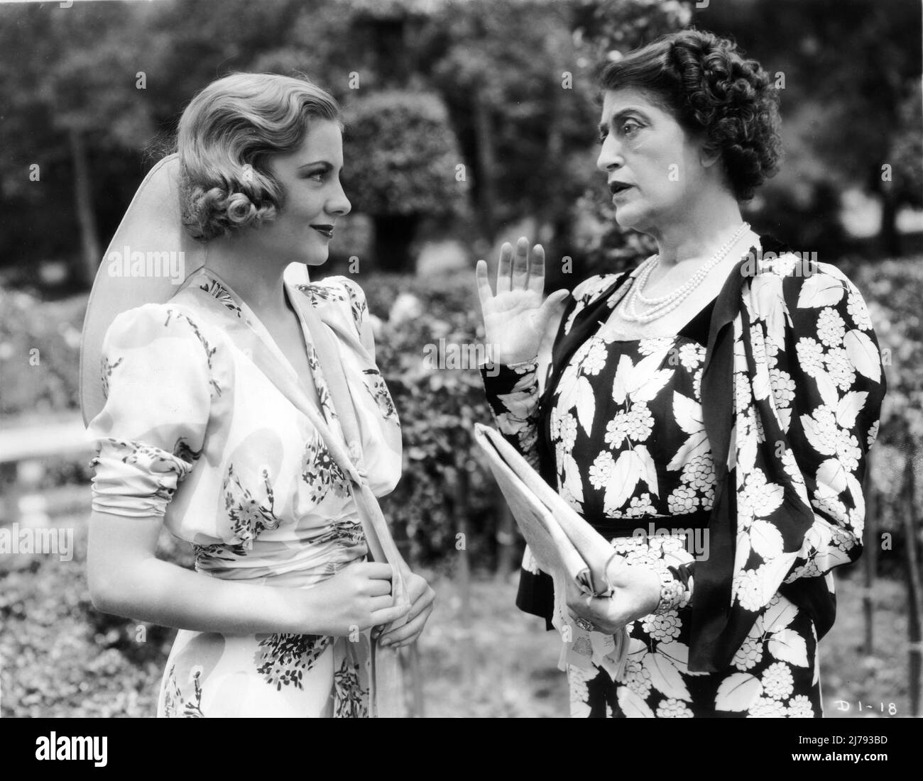 JOAN FONTAINE and CONSTANCE COLLIER in A DAMSEL IN DISTRESS 1937