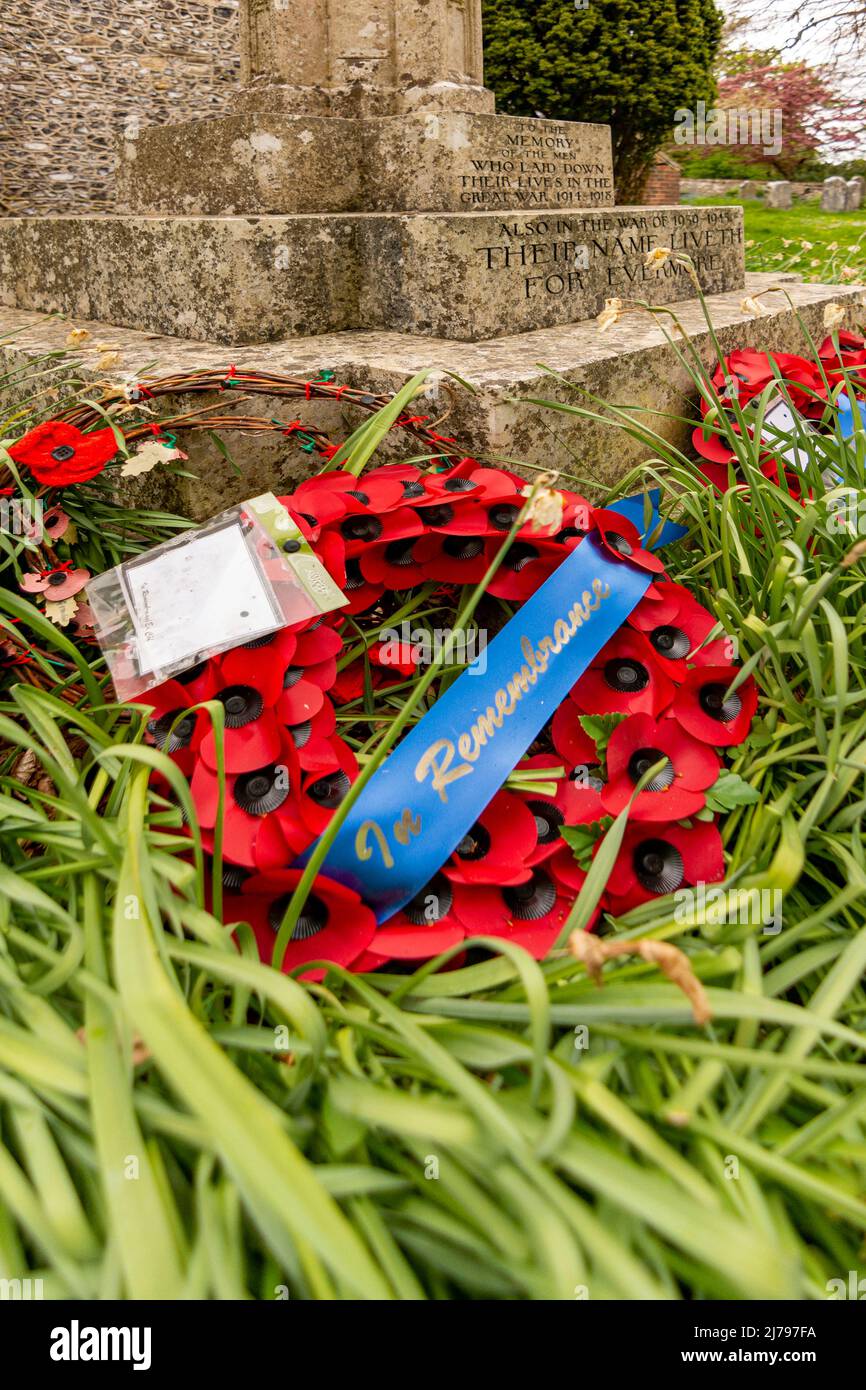 High Roding War Memorial Remembering wwi hi-res stock photography and images - Alamy