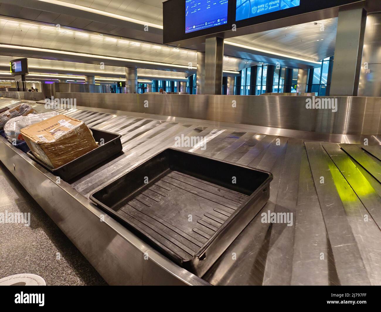 Hamad international Airport Baggage lane at arrival Stock Photo Alamy