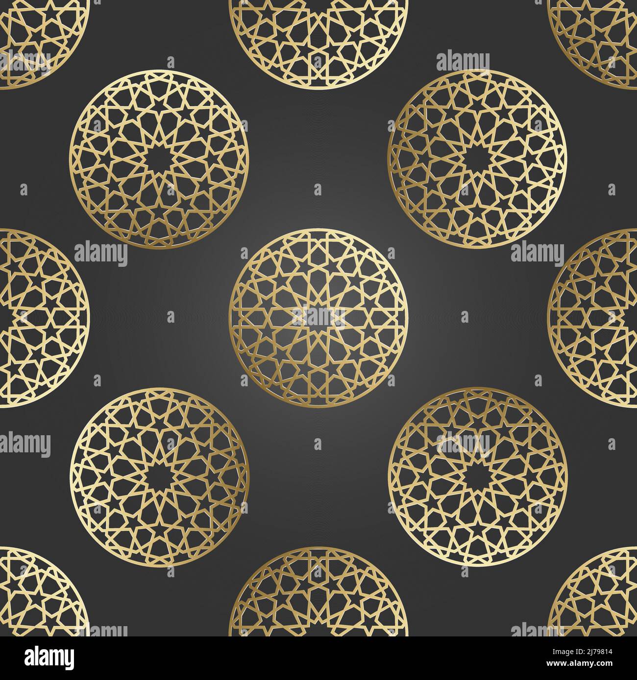 Islamic ornament vector, persian motiff. 3d ramadan islamic round ...