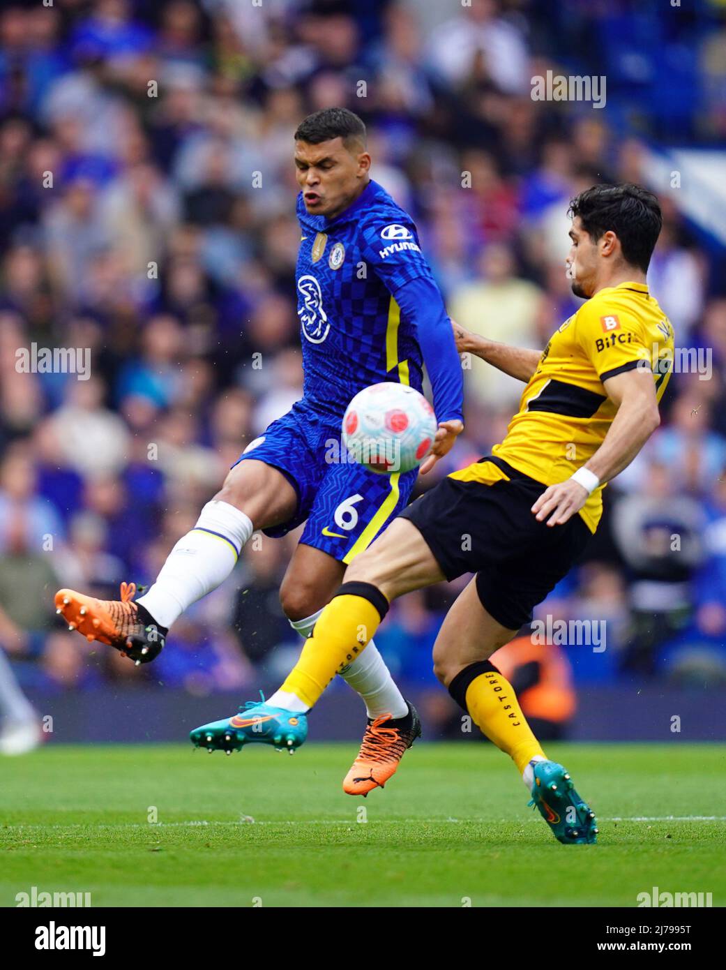 Pedro Neto #7 of Wolverhampton Wanderers during the game Stock