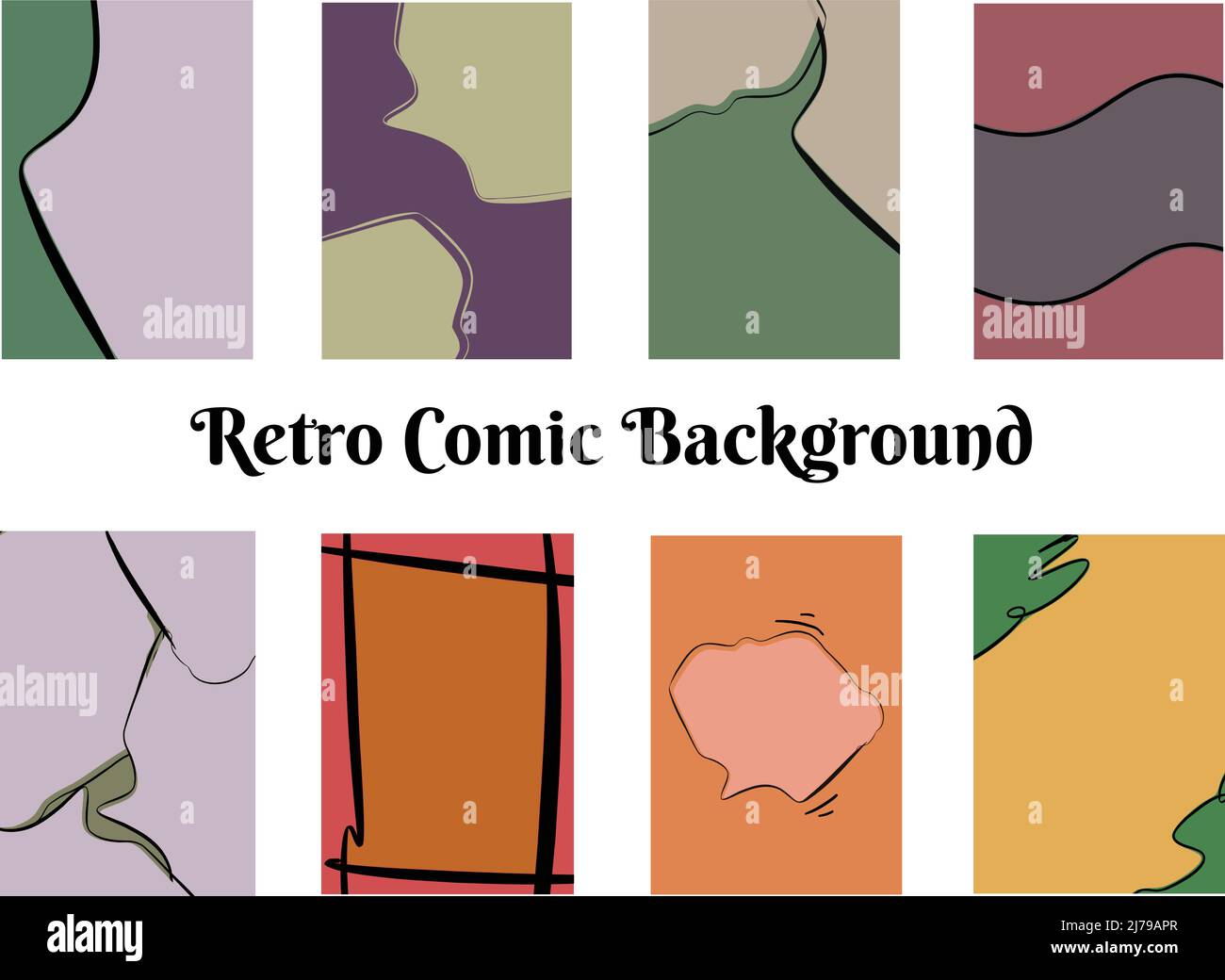 Retro Comic Classic 70s 80s 90s Abstract Pop Art Background. Stock Vector