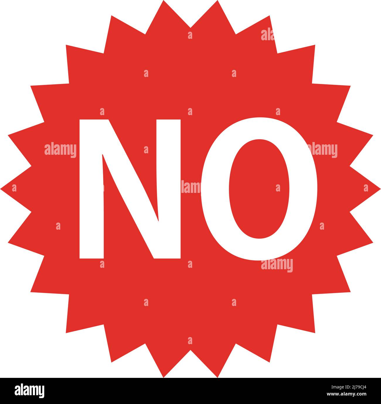 No label. Prohibited or denied. Editable vector Stock Vector Image