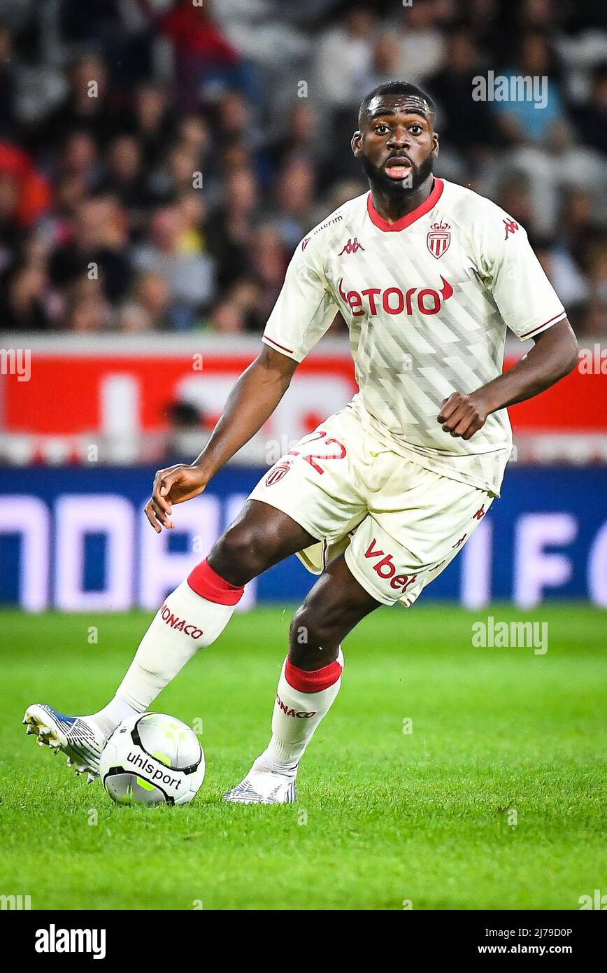 Youssouf FOFANA of Monaco during the French championship Ligue 1 football  match between LOSC Lille and AS Monaco on May 6, 2022 at Pierre Mauroy  stadium in Villeneuve-d'Ascq near Lille, France -