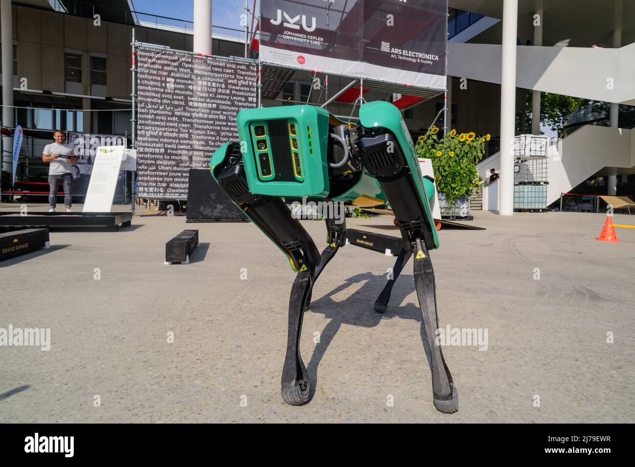 Linz, Ars Electronica, Boston Dynamic Spot Robot Stock Photo - Alamy