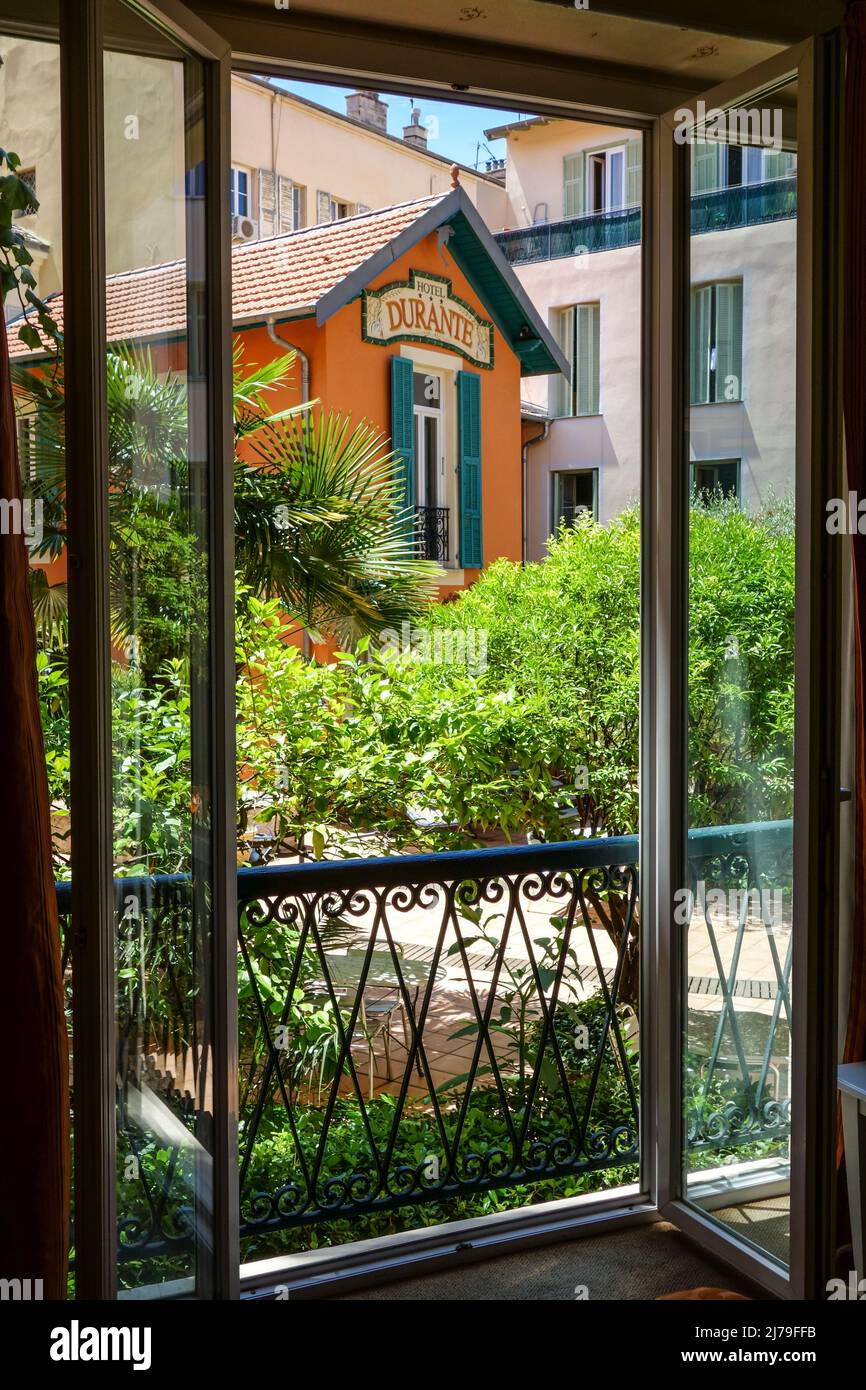 Nizza, Hotel Durante // Nice, Hotel Durante Stock Photo - Alamy