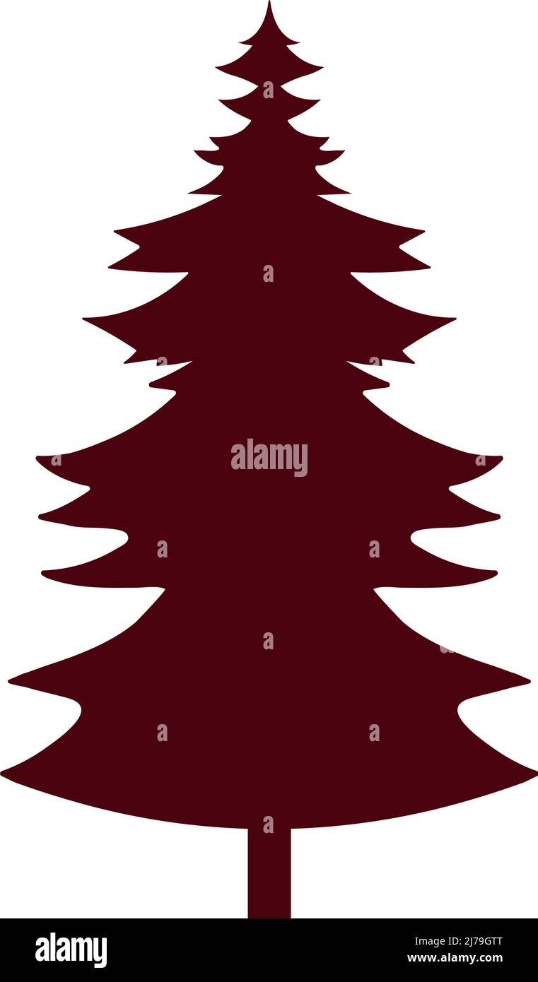 pine tree silhouette Stock Vector Image & Art - Alamy