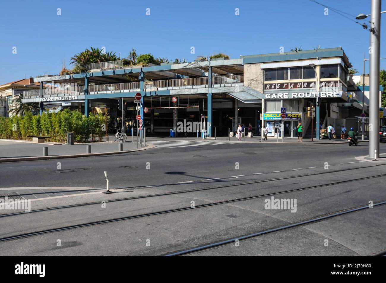 Nizza, ehemaliger Busbahnhof // Nice, former Gare Routiere Stock Photo